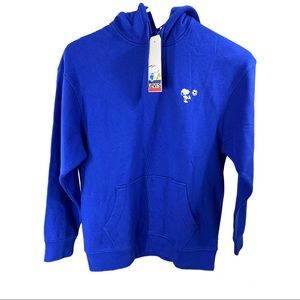 Levi's x Peanuts Relaxed Graphic Sweatshirt Hoodie Blue Size Small New With Tags